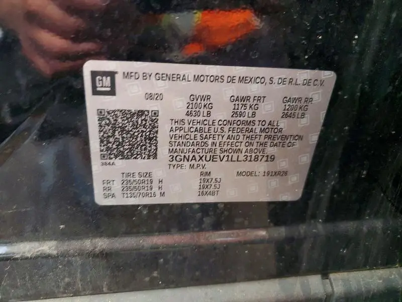 2020 CHEVROLET EQUINOX LT  