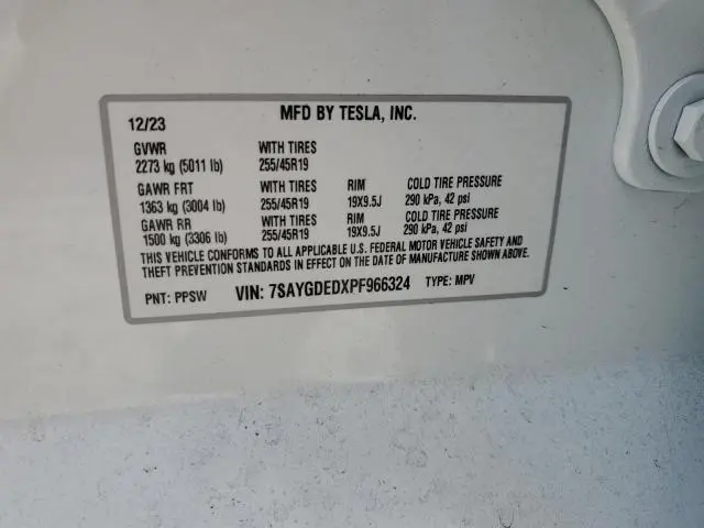 2023 TESLA MODEL Y   