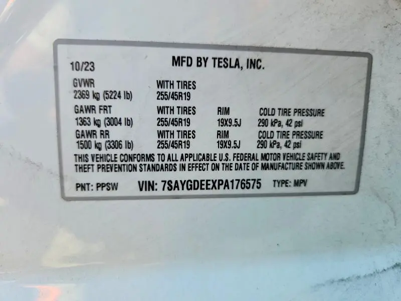 2023 TESLA MODEL Y   