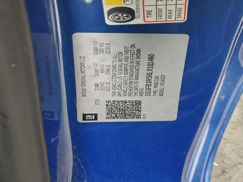 2020 CHEVROLET CAMARO LS  