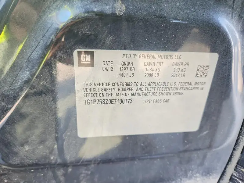 2014 CHEVROLET CRUZE   