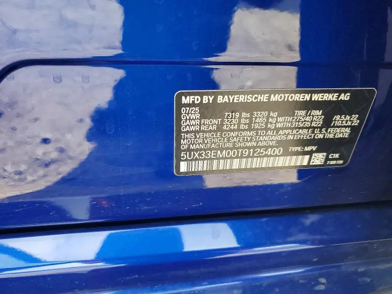 2026 BMW X7 M60I  