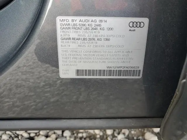 2015 AUDI Q5 PREMIUM PLUS  
