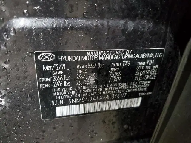 2021 HYUNDAI SANTA FE LIMITED  