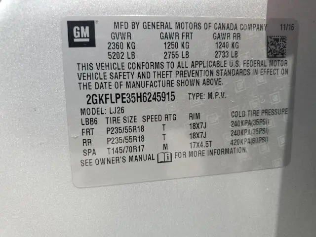 2017 GMC TERRAIN SLT  