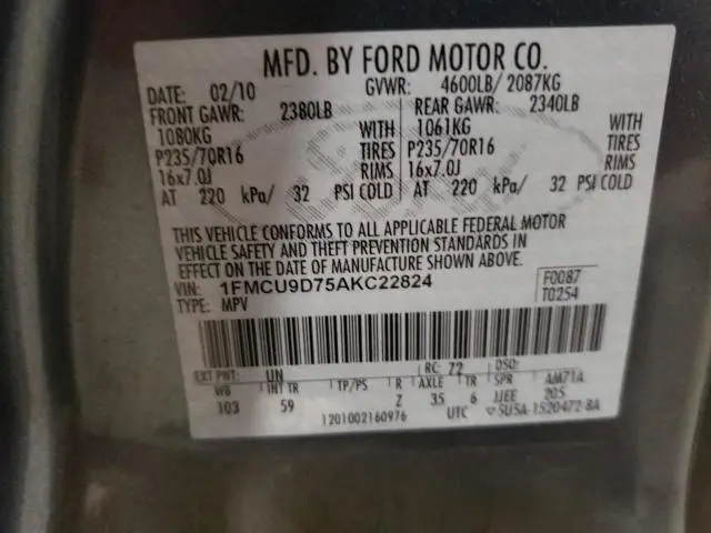 2010 FORD ESCAPE XLT  