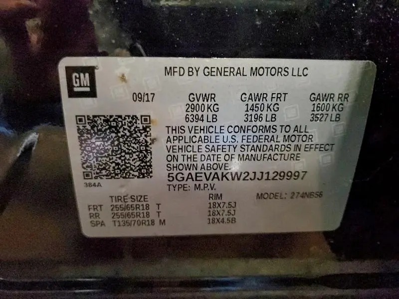 2018 BUICK ENCLAVE ESSENCE  