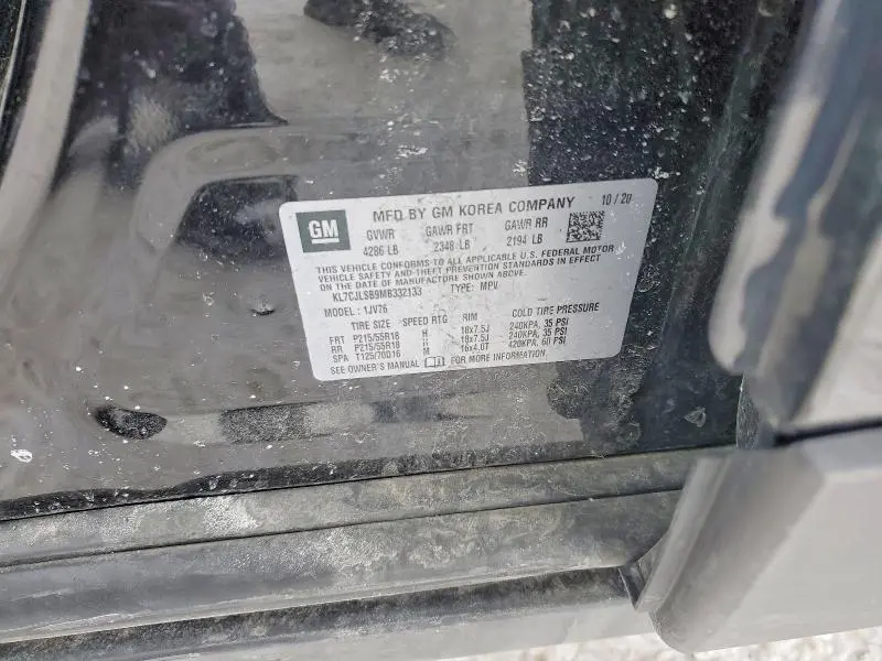 2021 CHEVROLET TRAX 1LT  