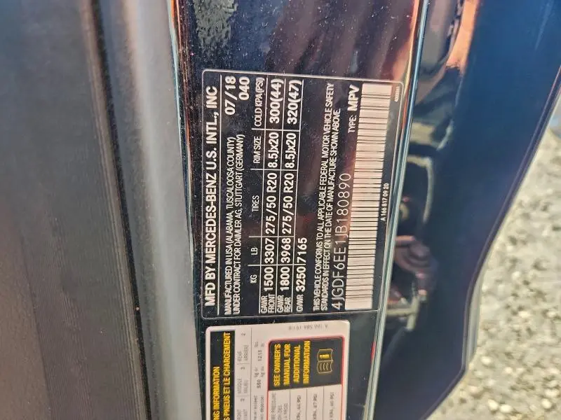 2018 MERCEDES-BENZ GLS 450 4MATIC  