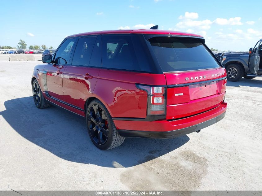 2017 LAND ROVER RANGE ROVER 5.0L V8 SUPERCHARGED