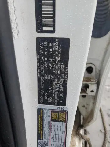 2021 KIA FORTE FE  