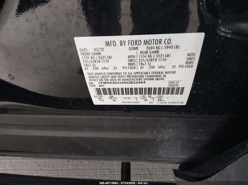 2022 FORD EXPLORER XLT
