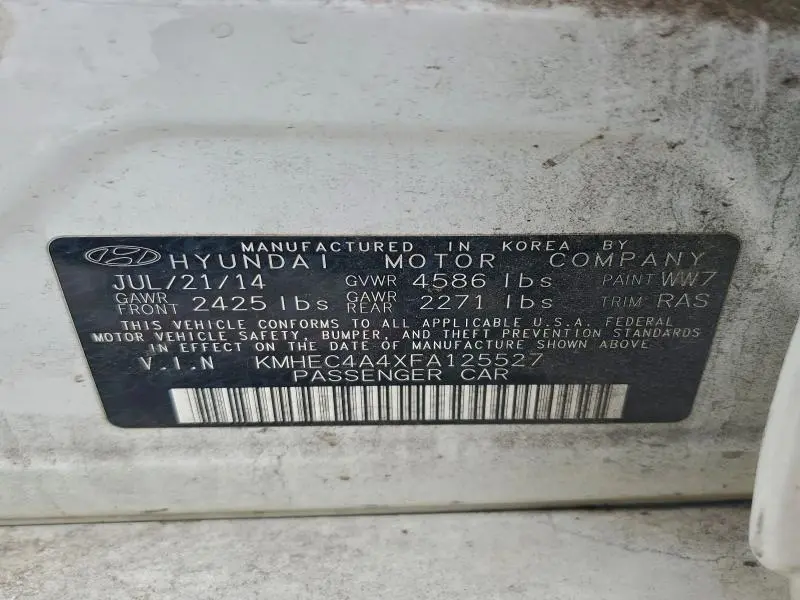 2015 HYUNDAI SONATA HYBRID  