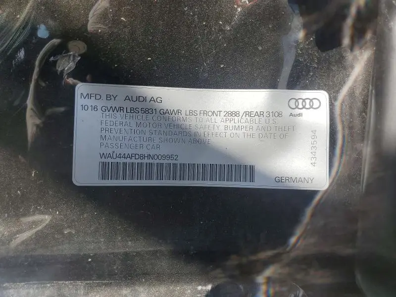 2017 AUDI A8 L QUATTRO  