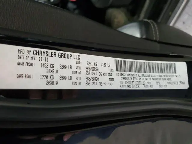 2012 DODGE DURANGO CITADEL  