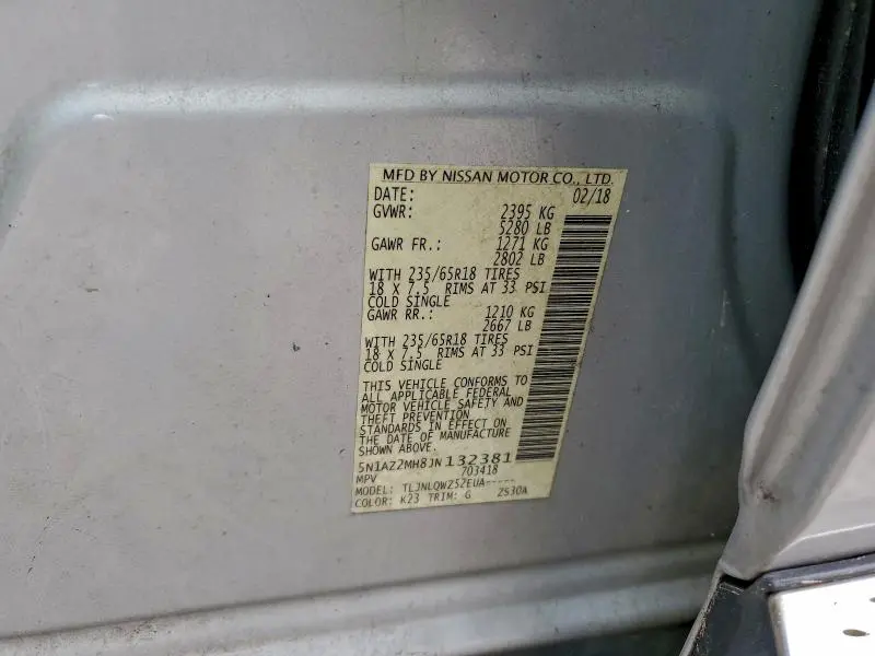 2018 NISSAN MURANO S  