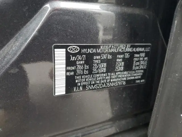 2022 HYUNDAI SANTA FE SEL  