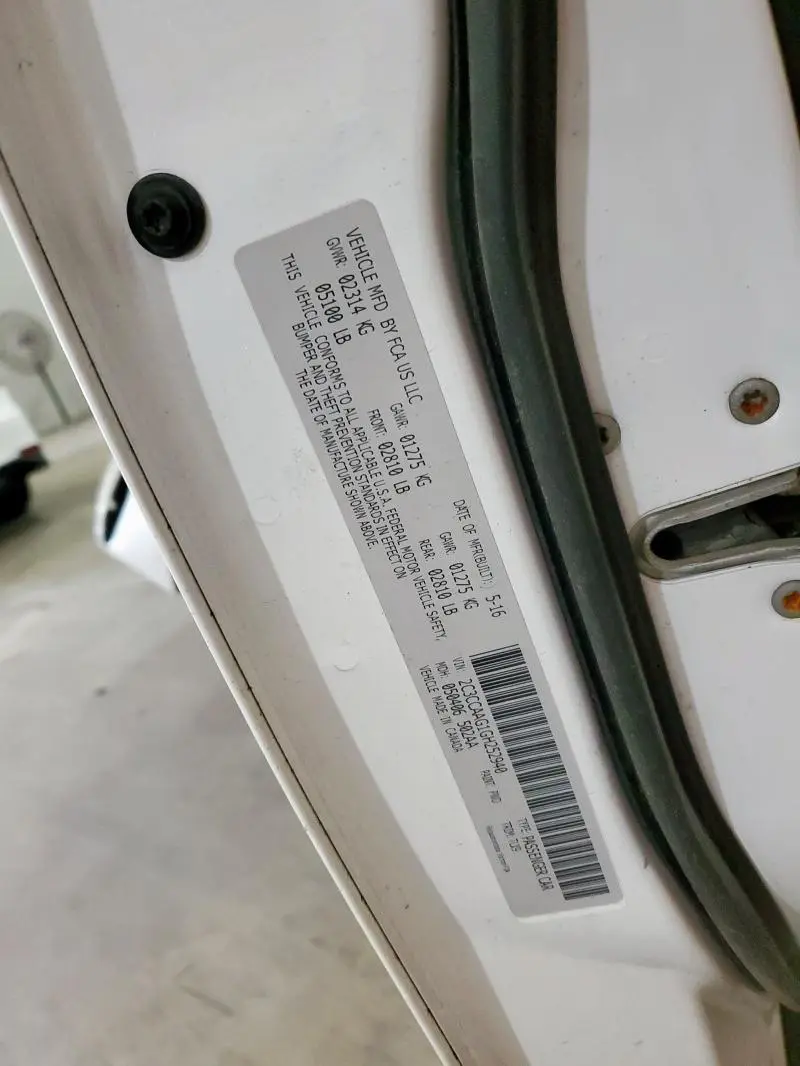 2016 CHRYSLER 300 LIMITED  