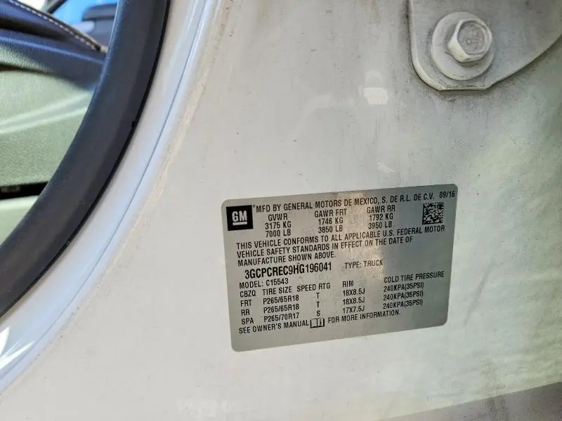 2017 CHEVROLET SILVERADO C1500 LT  