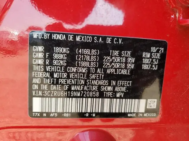 2022 HONDA HR-V SPORT  