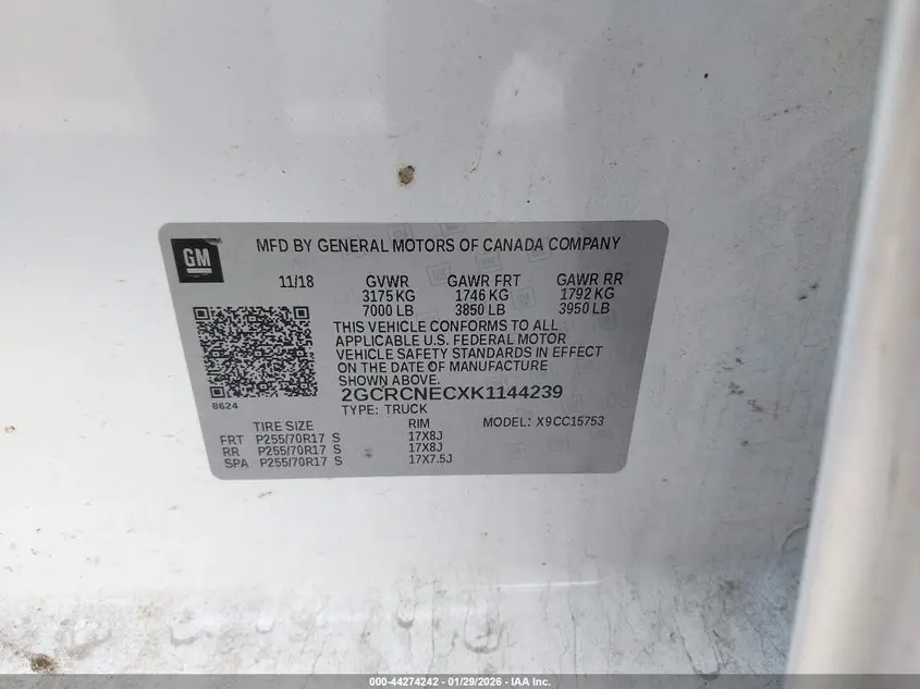 2019 CHEVROLET SILVERADO 1500 LD WT