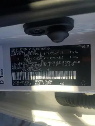 2021 TOYOTA 4RUNNER SR5/SR5 PREMIUM  