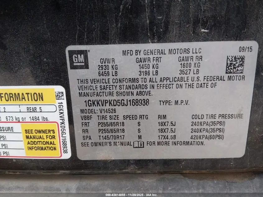 2016 GMC ACADIA SLE-2