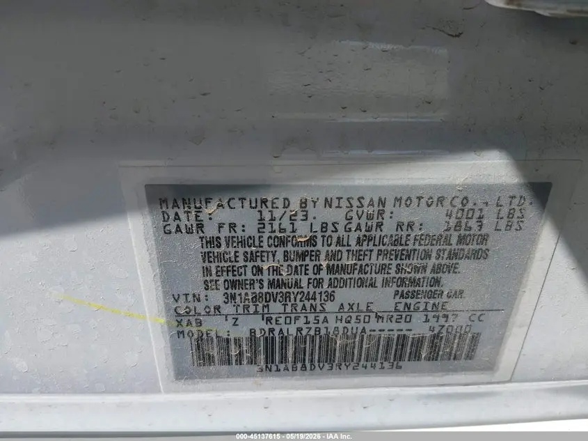 2024 NISSAN SENTRA SR