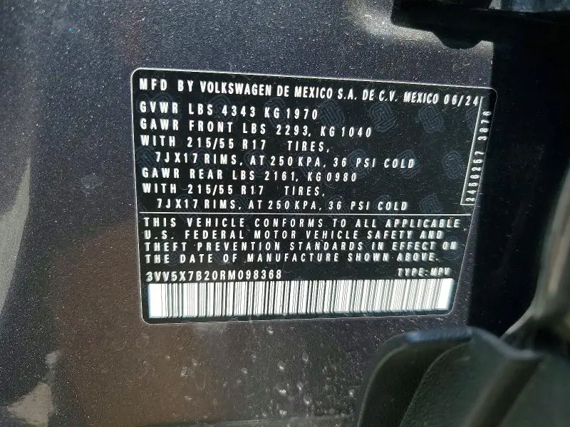 2024 VOLKSWAGEN TAOS S  