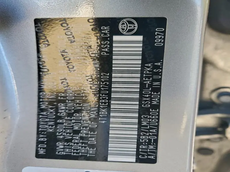 2015 TOYOTA AVALON XLE  