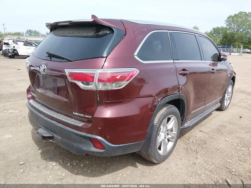 2014 TOYOTA HIGHLANDER LIMITED PLATINUM V6