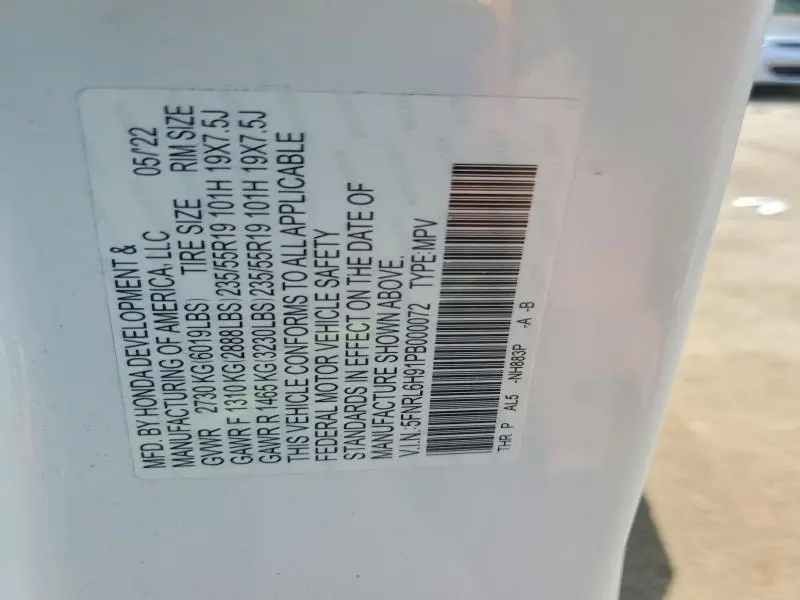 2023 HONDA ODYSSEY ELITE  