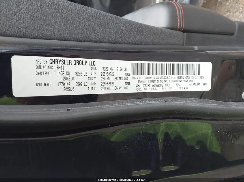 2011 DODGE DURANGO R/T