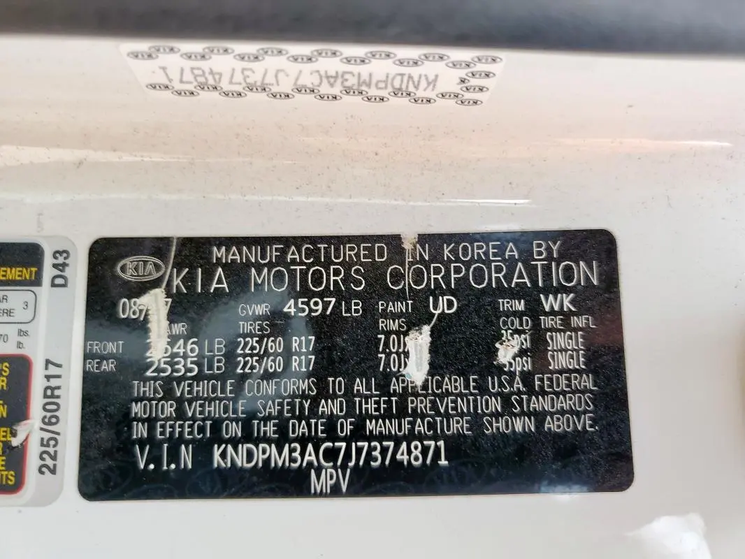 2018 KIA SPORTAGE LX  