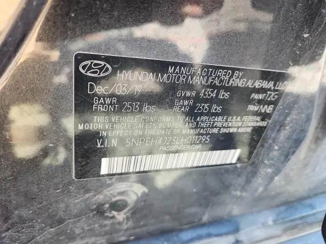 2020 HYUNDAI SONATA LIMITED  