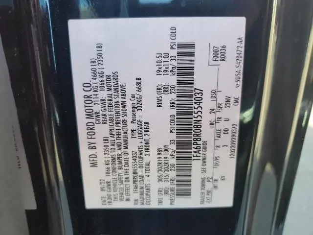 2022 FORD MUSTANG MACH I  