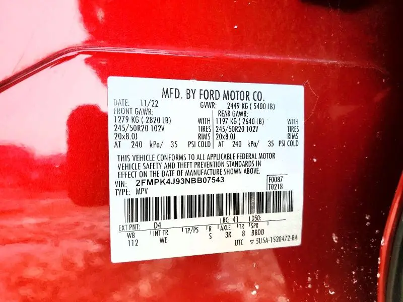2022 FORD EDGE SEL  