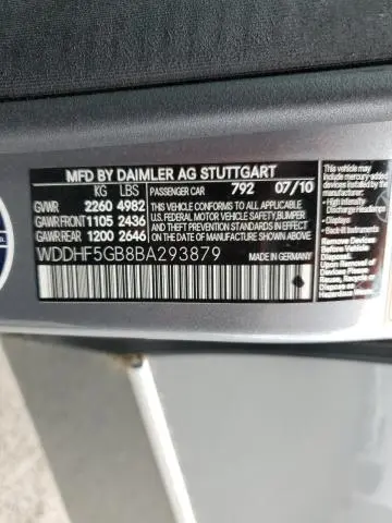 2011 MERCEDES-BENZ E 350