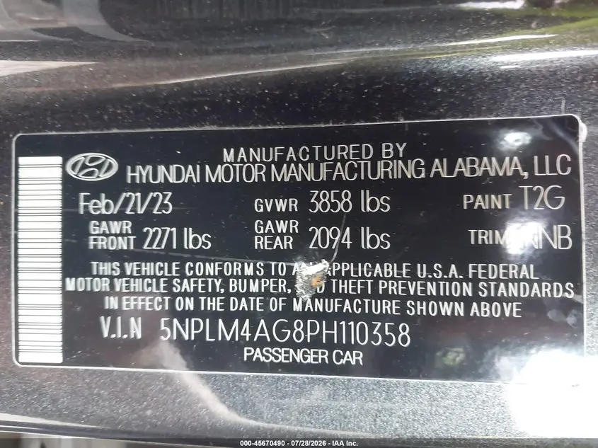 2023 HYUNDAI ELANTRA SEL