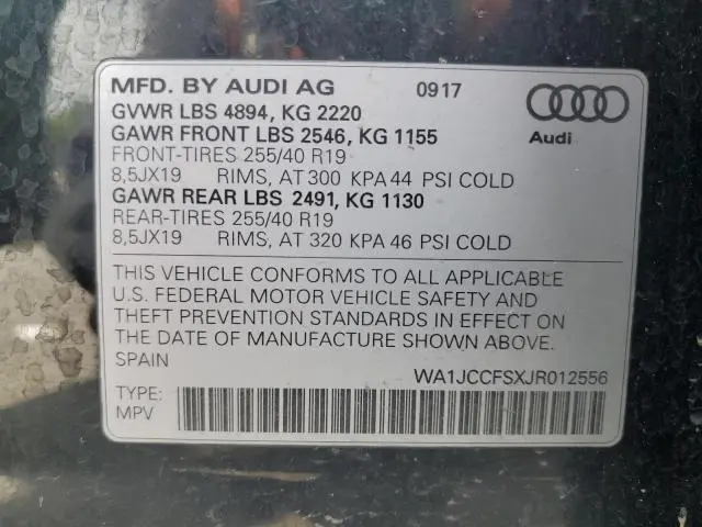 2018 AUDI Q3 PREMIUM PLUS  