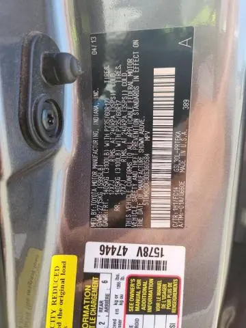 2013 TOYOTA SIENNA LE