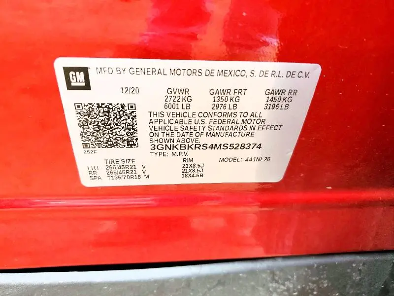 2021 CHEVROLET BLAZER RS  