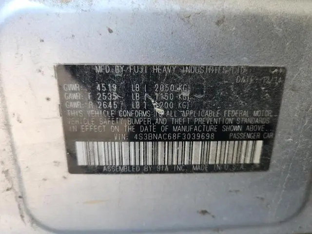 2015 SUBARU LEGACY 2.5I PREMIUM  