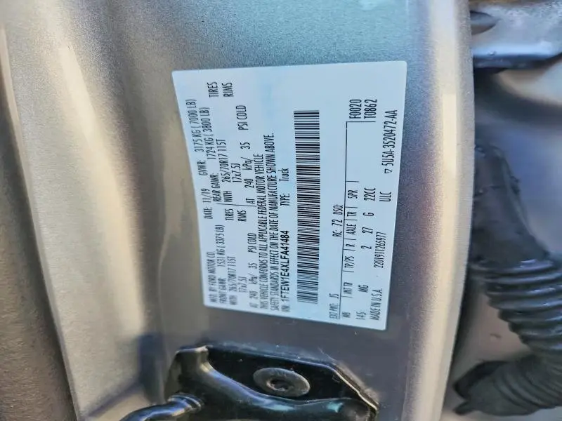 2020 FORD F150 SUPERCREW  
