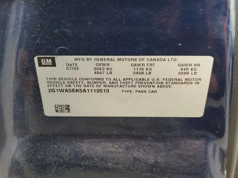 2010 CHEVROLET IMPALA LS  