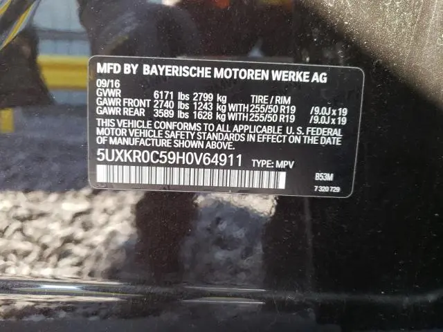 2017 BMW X5 XDRIVE35I  