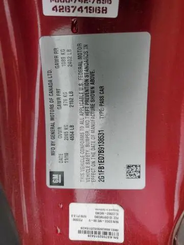 2011 CHEVROLET CAMARO LT  