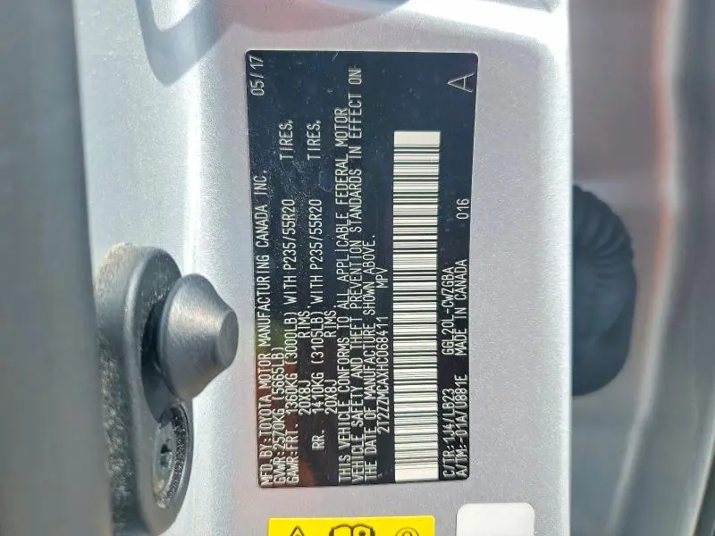 2017 LEXUS RX 350 BASE  
