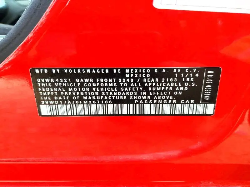 2015 VOLKSWAGEN JETTA SE  