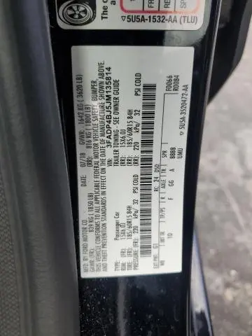 2018 FORD FIESTA SE  